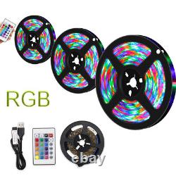 0.5m- 5m 2835 LED Strip Lights IP20 Waterproof TV Light RGB Colour Changing Tape