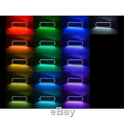 05-07 Ford F-250 Multi-Color Changing Shift LED RGB Halo Headlight Rings Set IR