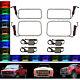 08-10 Ford F-250 Multi-Color Changing Shift LED RGB SMD Halo Headlight Rings Set