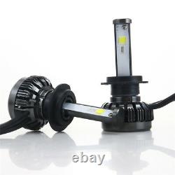 1 Pair H7 RGB DRLs LED Headlights Phone APP Control Waterproof Color Changing