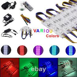 10-1000ft 12V Injection 5050 7 Colors 3 LED Module Light Shop Window Sign Lamp