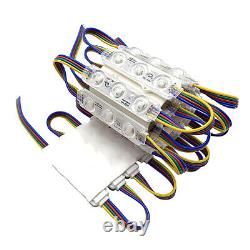 10-1000ft 12V Injection 5050 7 Colors 3 LED Module Light Shop Window Sign Lamp