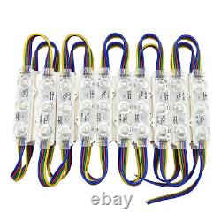 10-1000ft 12V Injection 5050 7 Colors 3 LED Module Light Shop Window Sign Lamp