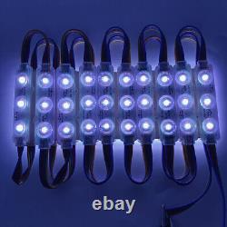 10-1000ft 12V Injection 5050 7 Colors 3 LED Module Light Shop Window Sign Lamp