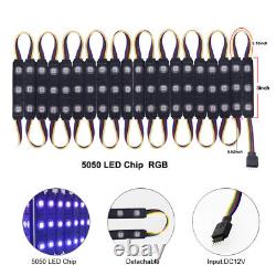 10-200ft RGB 5050 3LED Injection Module Light withInterface Club Bar Remote +Power