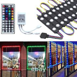 10-200ft RGB SMD 5050 3LED Injection Module Light Club Bar withInterface + Remote