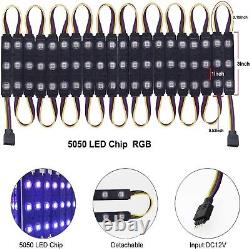 10-250ft RGB SMD 5050 3 LED Injection Module Light Club Bar withInterface 12V Lamp