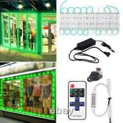 10-500FT 5050SMD 3 LED Module Light STORE FRONT Window Sign Lamp+Remote+US Power