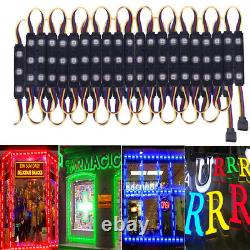 10-500ft RGB SMD 5050 3 LED Injection Module Light Club Bar withInterface 12V Lamp