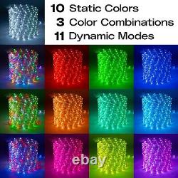 10 Color Changing Rope Light, 12-Modes, Weatherproof Accent Lighting 100ft