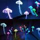 10 Pcs Jellyfishs Colorful Fiber Optic Led Chandeliers Decoration Lights