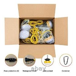 100FT Construction String Lights LED Industrial Grade Assorted Colors, Sizes