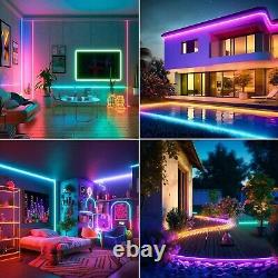 100ft RGB LED Neon Light Strip 12V Waterproof Holiday Party Boat Car Floor Decor