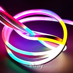 100ft RGB LED Neon Light Strip 12V Waterproof Holiday Party Boat Car Floor Decor