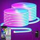 100ft RGB LED neon Rope Lights LED neon Lights with Remote/APP Control 24V IP65