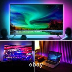 100x 2m USB LED Faity Strip Lights TV Backlight 5050 RGB Night + 24Key Remote US
