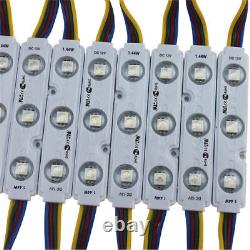 101000ft 5050 SMD RGB LED Module Light Storefront Sign Lamp Injection with Lens