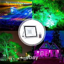 10PACK 50W LED RGB Flood Light Outdoor Color Changing Lights With Remote Control
