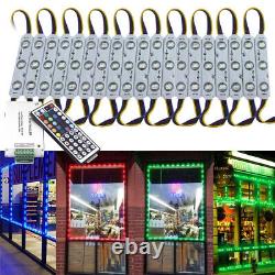 10ft-200ft 5050 SMD RGB LED Module Light Injection Lamp Waterproof +Remote+Power