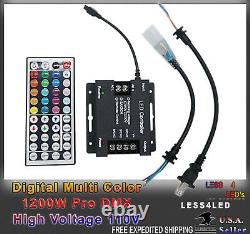 110V 120V High Voltage WIFI, Bluetooth Pro Controller, for RGB & Neon Rope RGB