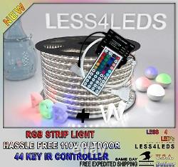 110V 120V LED Strip Light RGB+W Outdoor Holiday flex with Professional Contr