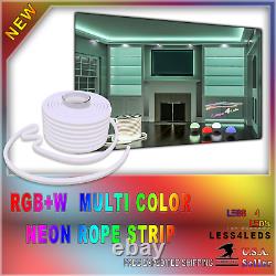 110V 120V Professional Grade Led Neon Rope Lights RGB+W Flexible waterproofed