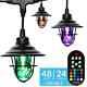 12-Bulb 24 ft. Indoor/Outdoor Plug-In Color Changing LED String Lights with Remo