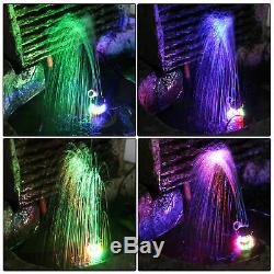 12 LEDs Fountain Ring Lights Auto Colored Changing Submersible Water Pump Light