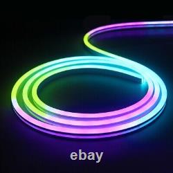 12V 164ft (10 x 16.4ft) Flex RGB LED Strip Light Waterproof Neon Silicone Lights