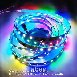 12V 24V 16703 IC Addressable 5050 RGB LED Pixel Flexible Strip Light Dual Sign