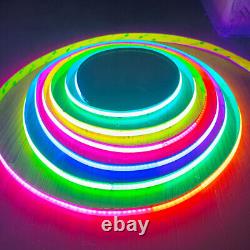 12V 24V WS2811 COB RGB LED Pixel Strip Light Taoe Rope Addressable Dream Color