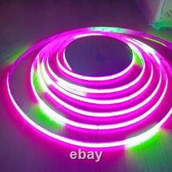 12V 24V WS2811 COB RGB LED Pixel Strip Light Taoe Rope Addressable Dream Color