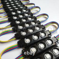 12V 5050 RGB LED Module Light Lamp Strip 3LEDs Injection Black ABS Waterproof