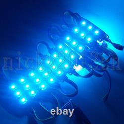 12V 5050 RGB LED Module Light Strip Lamp 3LEDs Injection Black ABS Tape Sign