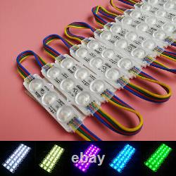 12V 5050 RGB LED Module Light Strip Tape 3LEDs Injection Cover Waterproof