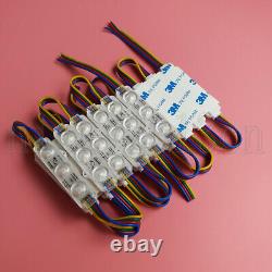 12V 5050 RGB LED Module Light Strip Tape 3LEDs Injection Cover Waterproof