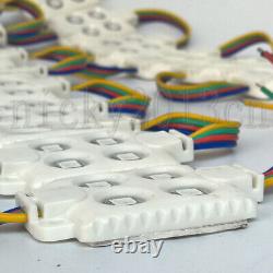 12V 5050 SMD RGB LED Module Light Strip 4LEDs Injection ABS Waterproof Sign