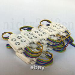 12V 5050 SMD RGB LED Module Light Strip 4LEDs Injection ABS Waterproof Sign