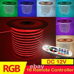12V Flexible LED Strip 2835 Waterproof Sign RGB Neon Lights Tube 5M 10M or 50M