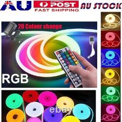 12V LED Neon Strips Lights Tube Flexible Silicone Bluetooth BT Control For Signs