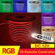 12V RGB LED Neon Rope Light Strip Waterproof Garden Building Holiday Party Decor