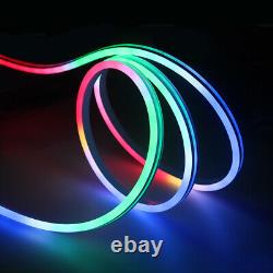 12V RGB LED Neon Rope Light Strip Waterproof Silicone Tube Indoor Outdoor Decor