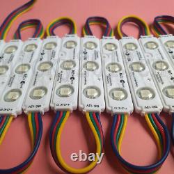 12V Samsung 5050 RGB LED Module Light Strip Tape 3LEDs Injection Waterproof Sign