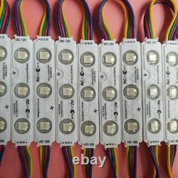 12V Samsung 5050 RGB LED Module Light Strip Tape 3LEDs Lamp Waterproof for Sign
