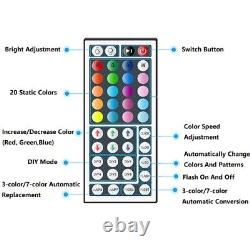 12X 100ft LED Strip Lights 5050 RGB Bluetooth Color Change Remote for Room Bar