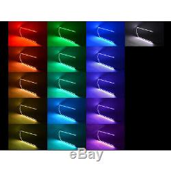 13-14 Ford F-150 Multi-Color Changing Shift LED RGB Headlight Halo Ring Set
