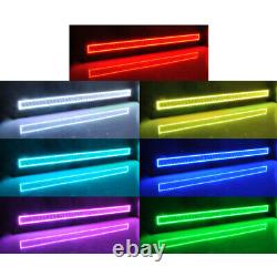 14 inch Led Light Bar Combo with RGB Halo Multi Color Change Chasing Bluetooth 12