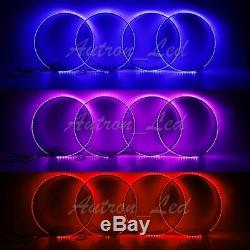 15.5 LED RGB Ring Wheel Lights Color Change with Turn Brake illuminated KIT 4Pcs