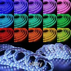 150ft Color Changing LED Strip Flexible 5050 SMD Remote Flash Strobe Fade Modes