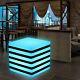 16 Color Changing LED Light Up Furniture Chair Cube with Striped Night Light